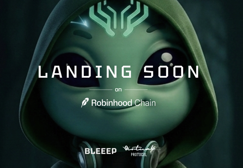 bleeep_xyz's tweet photo. The signal is getting stronger. 👽
Landing soon on @RobinhoodCrypto Chain via @virtuals_io https://t.co/NLI7kDtcYS