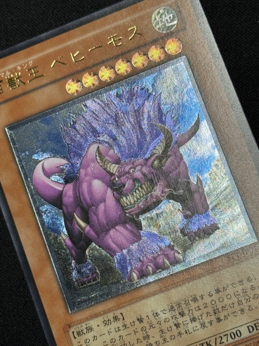 遊戯王］ 百獣王ベヒーモス【レリーフ】2⃣9⃣8⃣0⃣円🦁 🔽商品写真は