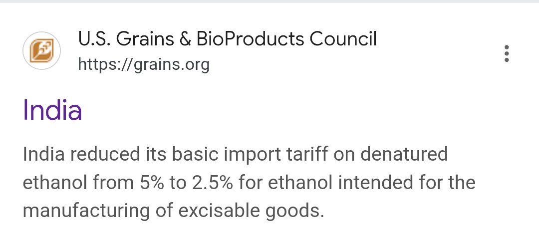 _kumbhkaran's tweet photo. Gadkari and Puri claim that ethanol blending is being done to reduce dependence on foreign oil and cut dollar outflow. However, the data suggests otherwise.

India doesn't produce enough ethanol to meet its own demand, while at the same time, ethanol blending in petrol has been made necessary, even though it reduces the fuel's energy content.

Due to which, India's ethanol imports hit a record high in 2025.

If we have to import both ethanol and crude oil anyway, then why not just import the fuel? Why use the argument of reducing dollar outflow when it is not? 

Isn't it a way to create demand for ethanol and sell it at higher prices by blending it into petrol?