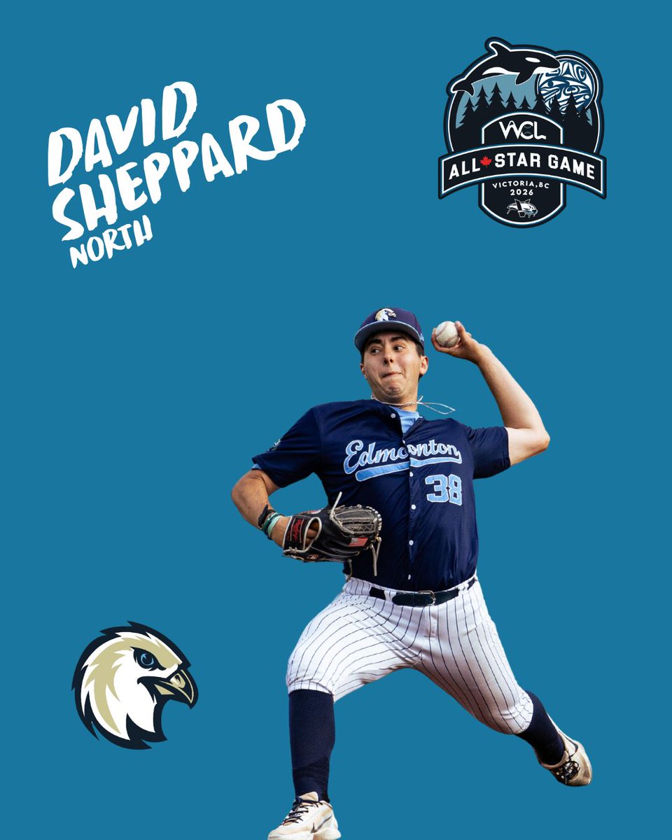WCLBaseball's tweet photo. ⚾️NORTH ALL-STAR PITCHERS: @EdmRiverhawks sending pitchers Carter Fink (@NiagaraBase) and David Sheppard (@UtahTech_BASE) to Victoria this week. In 26 IP w/'hawks, Carter has walked ONE batter.🌟#WCLAllStarGame🌟 https://t.co/zbW4Oh82Js