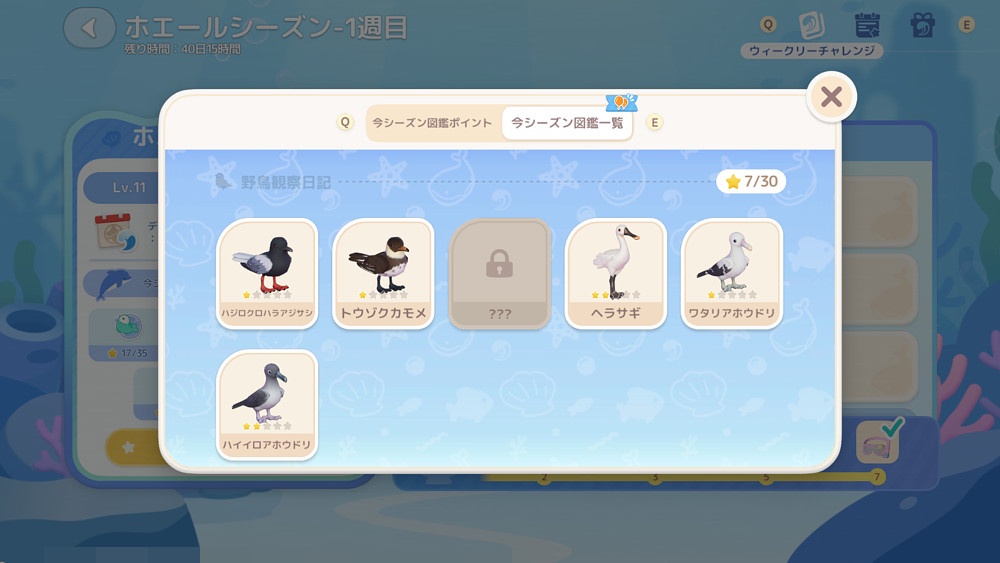 tore_neta_'s tweet photo. ハートピアスローライフ
ホエールシーズンの野鳥は全6種！

6羽目は、2週目の迷子鳥クエスト解禁後に クエスト限定で出現する可能性大！
クエスト解禁後まとめて撮影が楽かも🥲

#ハートピア #ハートピアスローライフ #Heartopia

ホエールシーズンの野鳥全6種の場所 https://t.co/man81ZgsIM https://t.co/zucpKAAbfi