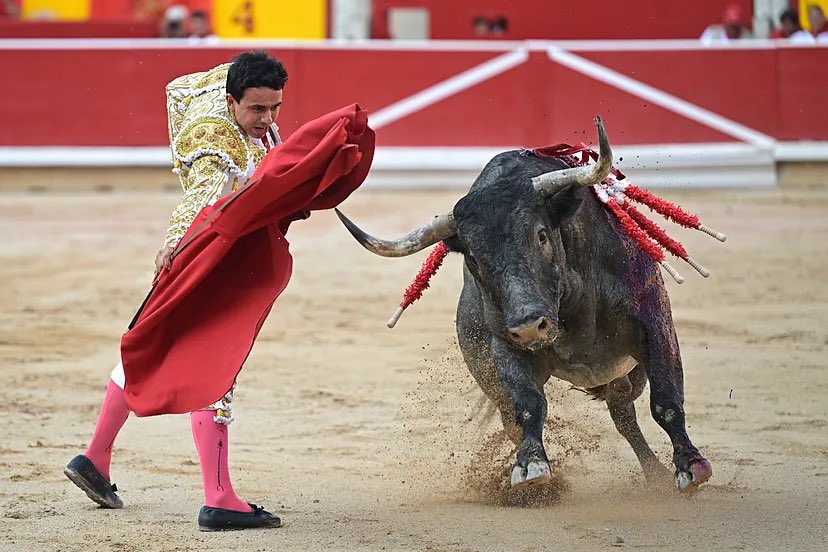 zabaladelaserna's tweet photo. Buenos días después de una tarde durísima: 

Terrible corrida de José Escolar en Pamplona

Un bravo Isaac Fonseca arranca una oreja entre fieras montaraces. 

Heroicos los tres toreros ante un encierro de destartalada seriedad, atávico juego y carnívora moruchez; cogida y lesión del colombiano Juan de Castilla. 

https://t.co/DSgU5AQeYM @ElMundoToros