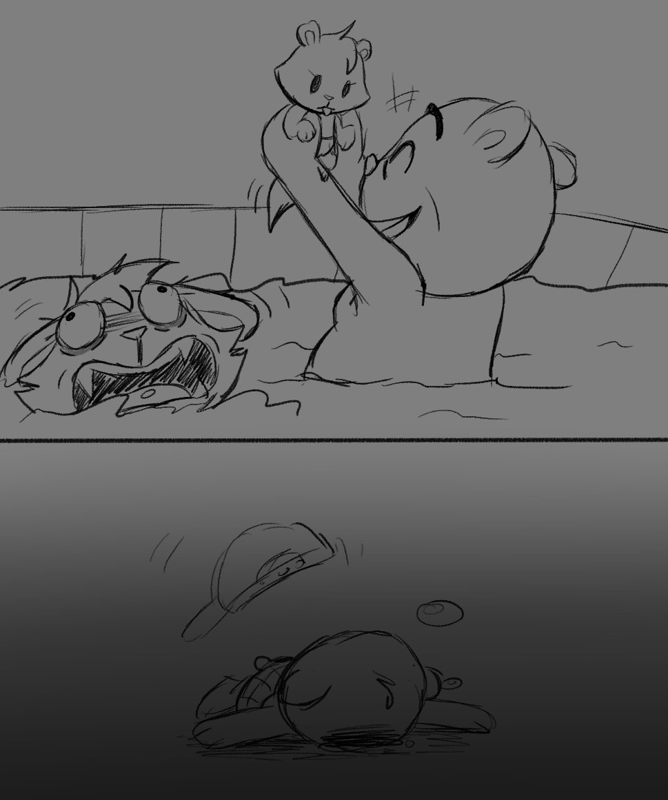 Kitshime98's tweet photo. I've been really busy these weeks, I can only post this lol #htf #happytreefriends #htfpop #htfcub #au #htfau #oc #digitalart #Meme https://t.co/QABUBe76vY