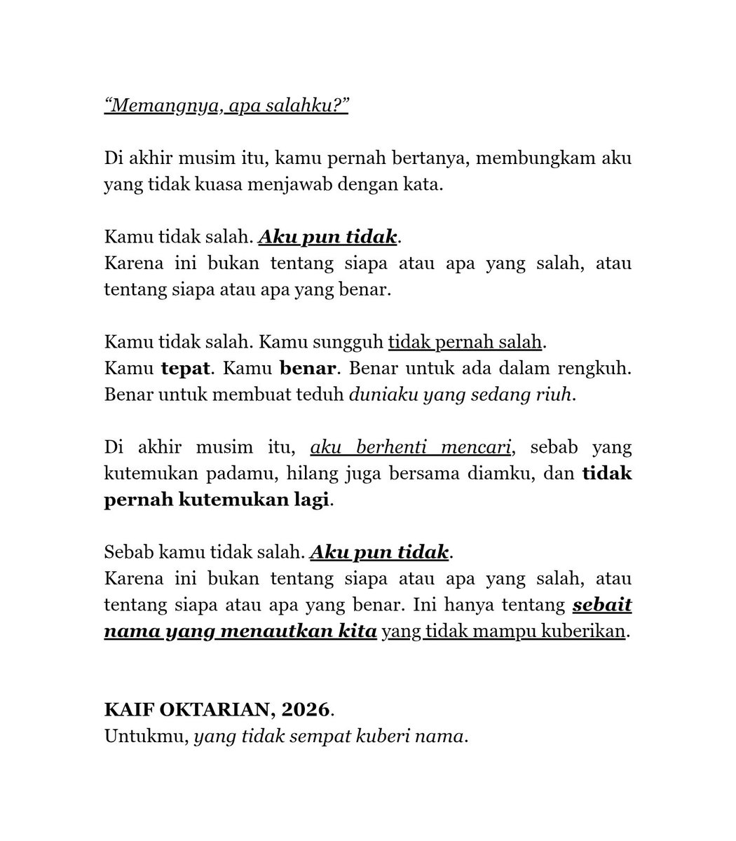 rottenfoul's tweet photo. ㅤ

Yang tak sempat diberi nama.

ㅤ https://t.co/cRMMOCVV98