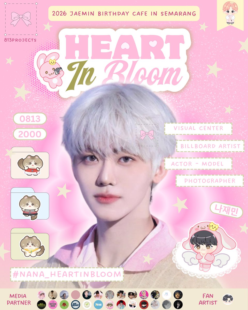 813projects's tweet photo. @NctzenCirebon 𑣲⋆ 𝗛𝗲𝗮𝗿𝘁 𝗶𝗻 𝗕𝗹𝗼𝗼𝗺 𝗦𝗲𝗺𝗮𝗿𝗮𝗻𝗴 🌸
— Jaemin Birthday Cafe Event

. ݁₊ ⊹ . ݁˖ . ݁

🗓 August 16, 2026
📍 Tomoro Coffe Ngesrep 
🎊 RSVP Opens 12 July ★ 19.00 WIB

@nctzensemarang
#NANA_HEARTINBLOOM
#JAEMIN #재민 #ジェミン https://t.co/0tWR6f1cos