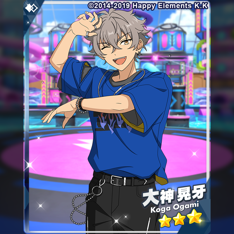 ensemble_stars's tweet photo. (2/2)【イベント予告】

イベント『渦旋★飛び込むワールプール』に登場予定の★3カードをご紹介します♪

⭐3 大神 晃牙
⭐3 鬼龍 紅郎

#あんスタ https://t.co/JtfO3IA2LB