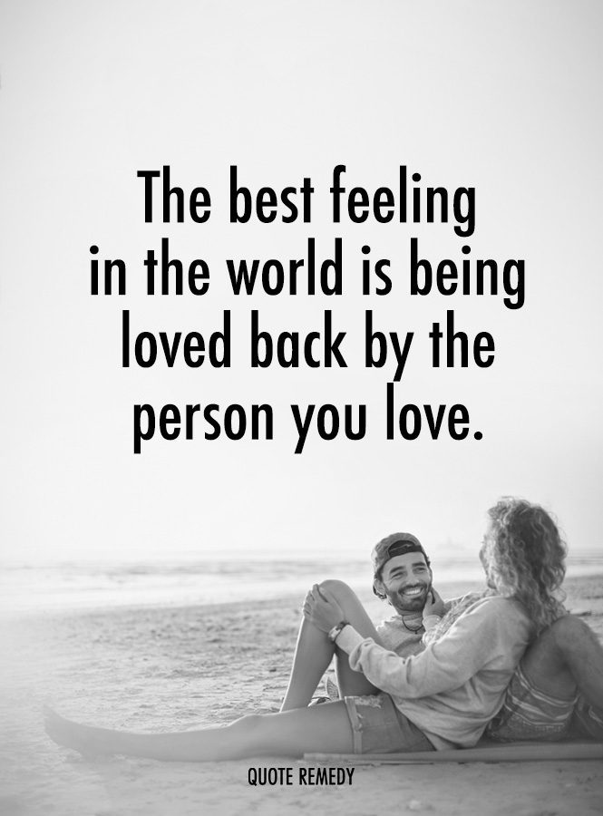Quote_Remedy's tweet photo. The best feeling in the world is being loved back by the person you love. https://t.co/UKcsCXlgbk