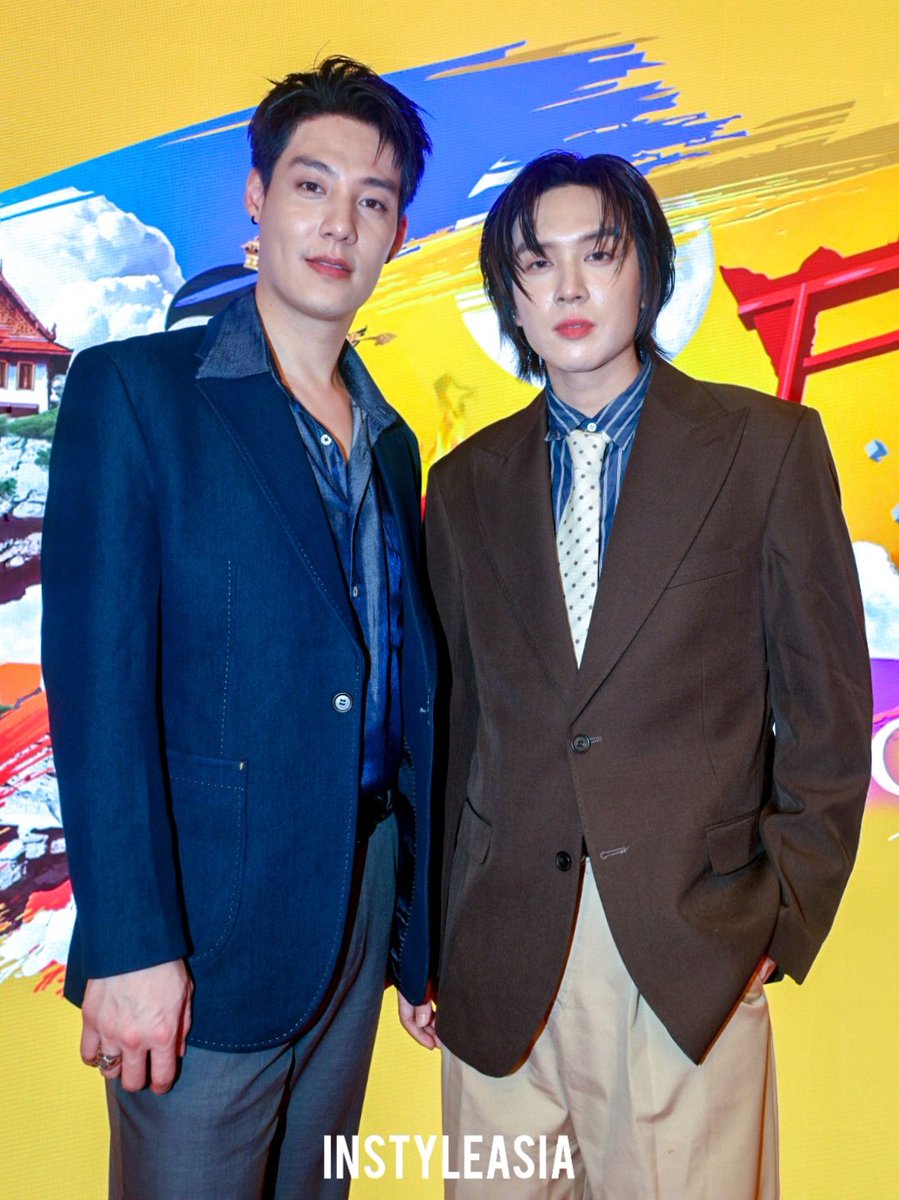 instyleasia's tweet photo. Thai actor "Sailub" Hemmawich and "Pon" Thanapon from a hit Thai BL drama Pit Babe at #FILMART 2026, Hong Kong.

Their upcoming series "The Crow Club" (#อีกาสมาคม) is unveiled at FILMART and planed to take the world by this year. Update with us

#สายลับเหมวิช #ภณธนภณ #TheCrowClub https://t.co/us9eKPUrMu
