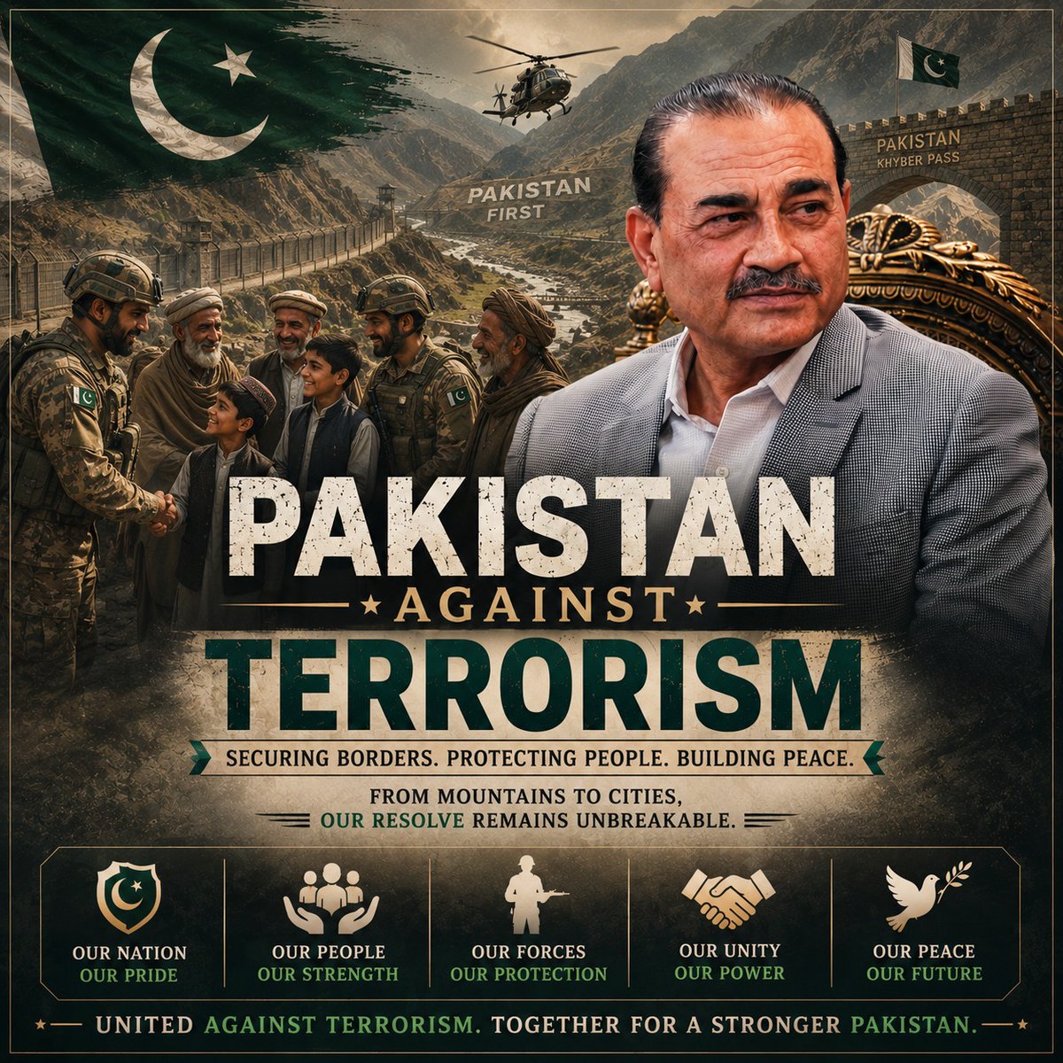 Watansepyar's tweet photo. Unified defense protocols and rapid response capabilities reflect CDF Asim Munir's vision for a stronger and more resilient Pakistan.
#ResilientPakistanWithCDF
#PakistanAgainstTerrorism https://t.co/t7omWHg0rh