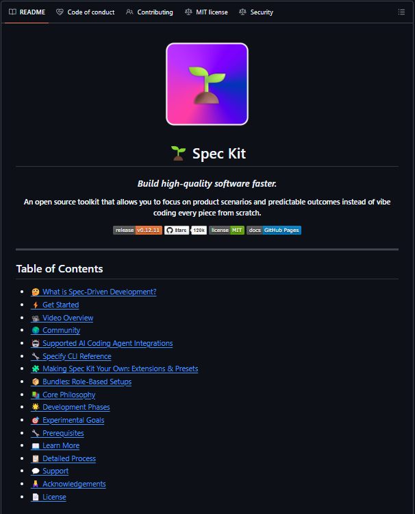 ScaleWthAI's tweet photo. Vibe coding has one major flaw:

AI starts coding before it fully understands the project.

GitHub just released a solution for that.

It's called Spec Kit.

And it has already crossed 120K+ GitHub stars.

Instead of giving an AI agent a vague prompt and hoping it builds the right thing…

Spec Kit makes it define the project first.

Before writing code, the AI:

→ understands the goal
→ identifies missing context
→ clears up ambiguity
→ maps the architecture
→ breaks the build into tasks
→ then starts implementing

The workflow looks like this:

/constitution → define the rules
/specify → describe the product
/clarify → resolve open questions
/plan → choose architecture and stack
/tasks → create the execution order
/implement → build it

The result?
Less random code.
Fewer painful fixes.

More consistency across the project.

And a much more predictable way to build with AI agents.

It works with Claude Code, Cursor, Copilot, Codex, Gemini CLI, and 25+ other agents.

• 120K+ stars
• 10K+ forks
• Open source
• Built by GitHub

Maybe the future of vibe coding isn't better prompting.
Maybe it's making AI plan before it codes.

Repository below 👇