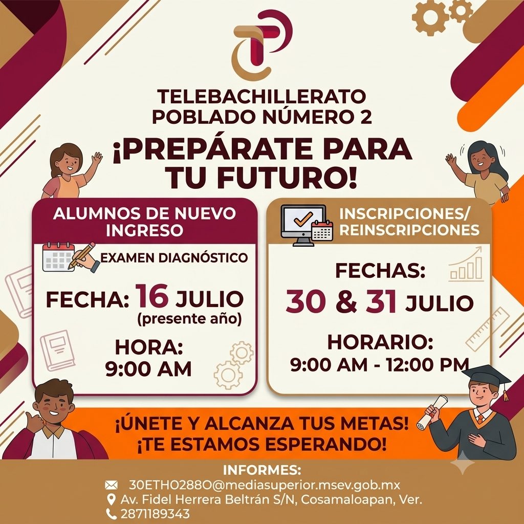 tebaevpoblado2's tweet photo. Te estaremos esperando, ¡no faltes! #Inscripciones y #Reinscripciones https://t.co/vB0VmFsrEu