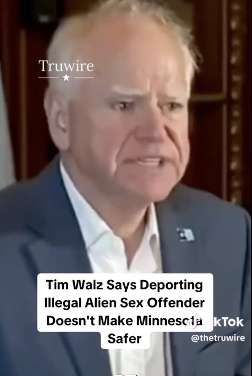 bluelivesmtr's tweet photo. Tim Walz just DOUBLED DOWN and defended keeping a convicted child s*x offender in Minnesota.

The man - a Laotian national living here illegally - was convicted in 2006 of repeatedly s*xually ass-ulting a 10-year-old girl for years.

He even offered her money to stay quiet.

Walz pardoned him days before deportation and said:

“I can find no reason how Minnesota will be safer or better if Mr. Vang is deported to a country he has not been to since he was a child.”

That’s the governor arguing that removing an illegal alien ped*phile doesn’t improve public safety.

This is the same administration accused of releasing hundreds of criminal illegal aliens back onto Minnesota streets.

Americans deserve leaders who put citizens first - not foreign criminals.

EXPOSE THIS!

#TimWalz #DeportCriminalAliens