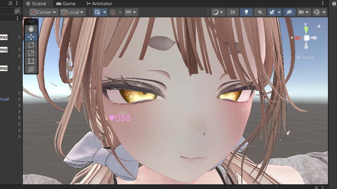 Sbro__3's tweet photo. Unity上ではこんな感じになってます！(マヌカだけでごめんにぇ)
ぴんく、みずいろ、きいろ https://t.co/MZEeXdWTLl