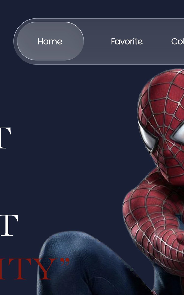 bluecreativess's tweet photo. These close-up shots highlight the design decisions behind this Spider-Man inspired landing page, from typography and glassmorphism to spacing, contrast, and composition.

Still learning, still building.

#UIUX #Figma #ProductDesign #UIDesign #WebDesign https://t.co/zJrGpZOMvt