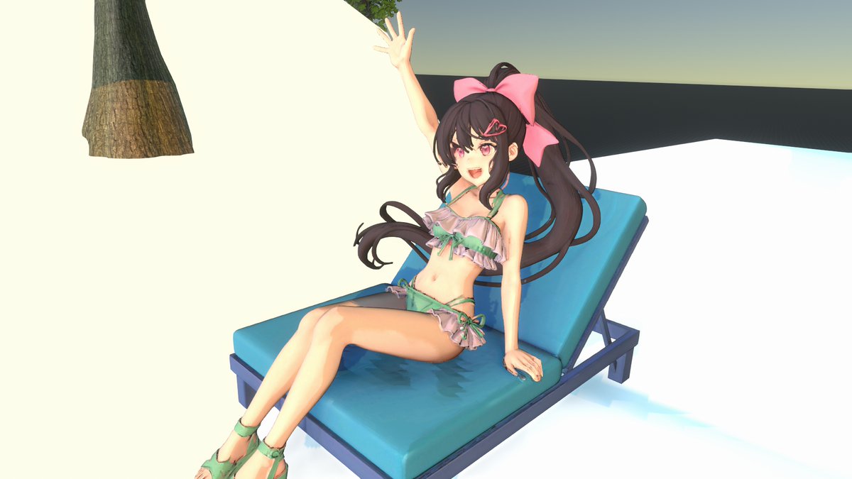 litalita9764629's tweet photo. #CreatorJam
テーマはキャンプ。キャンプと言えばkontoさんですね。私はTripoが残っているので、litalitaをビーチベッドに座らせて友人に手を振っている様子を3Dにして、雲の上のキャンプにしました。VRならではのキャンプに満足です。 https://t.co/YM7IjgfAWG