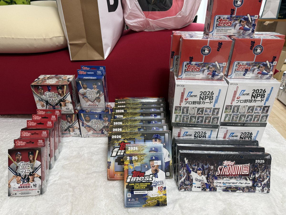 ちなみに今後配信で開封していくBOX一覧ですw