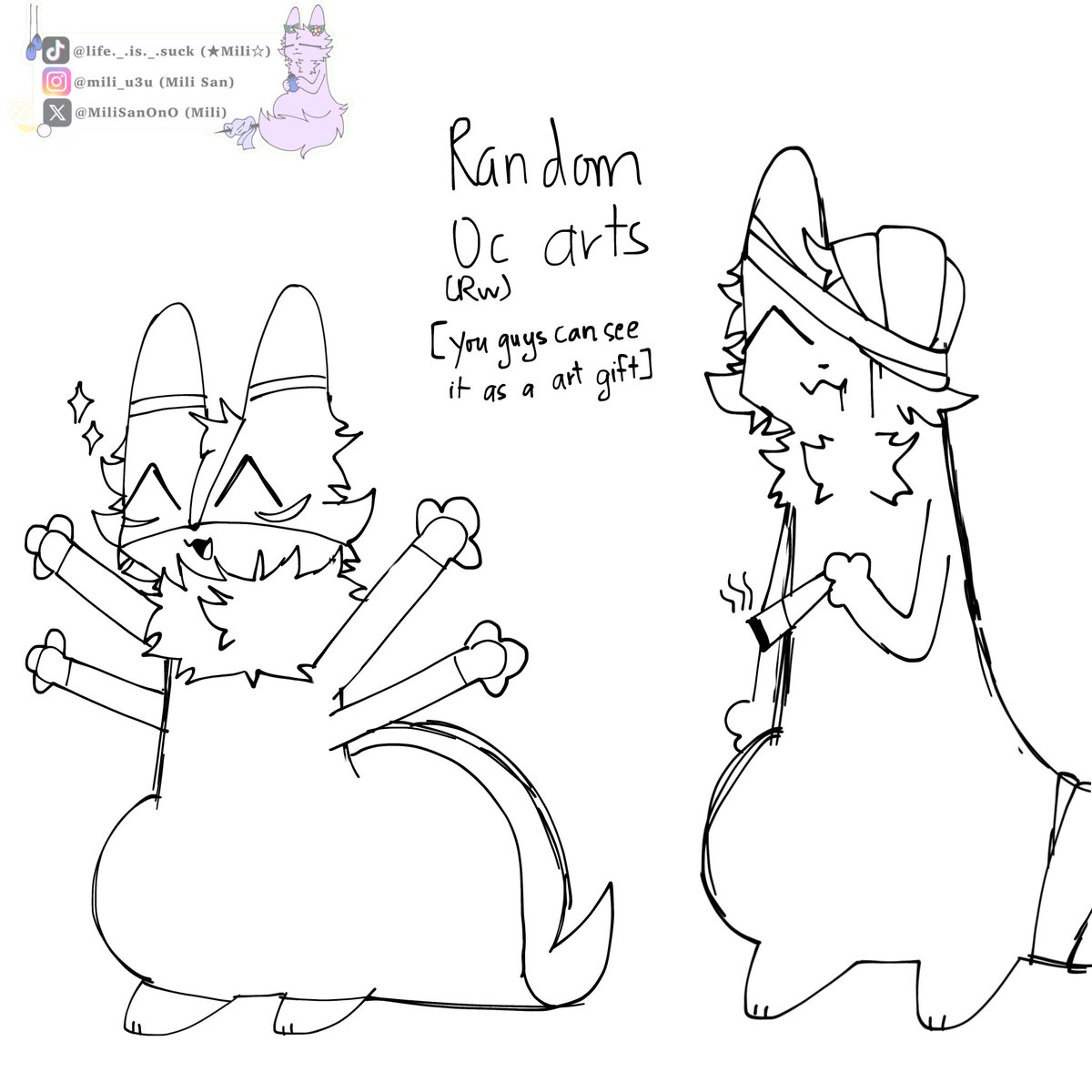 MiliSanOnO's tweet photo. Random Rainworld oc doodles cause why not, I actually post this in TikTok yesterday but forgot post here SOBS
Credit
1. @/curo1233 (on TikTok)
2. @KayoOlivei96485
3. @/moooonbuggg1267 (on TikTok)
4. @/TheNoctua1 (not gonna tag him)
#rainworld #slugcat #rainworldoc #slugcatoc https://t.co/xSnLbg06tp