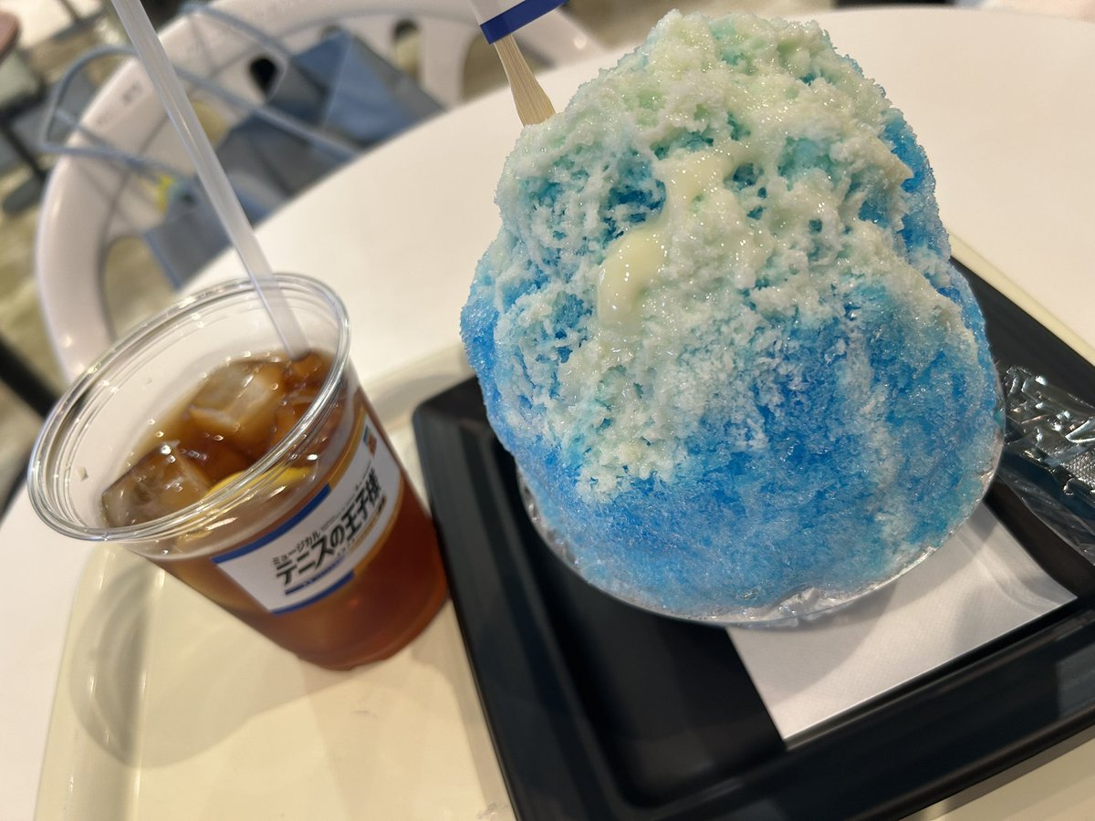 amada_mari's tweet photo. ツリビレのあとべさん氷　量と密度が結構すごい（全然溶けない）のでお腹の強度に自信ネキにのみお勧めします https://t.co/z3HnBU4PZM
