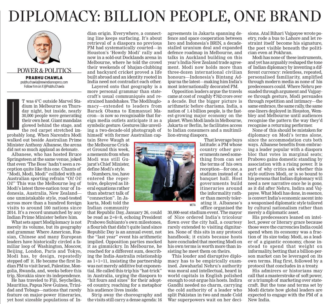 gdalmiathinks's tweet photo. On "Modiplomacy". Good piece. https://t.co/Jwi1oJdnvR
