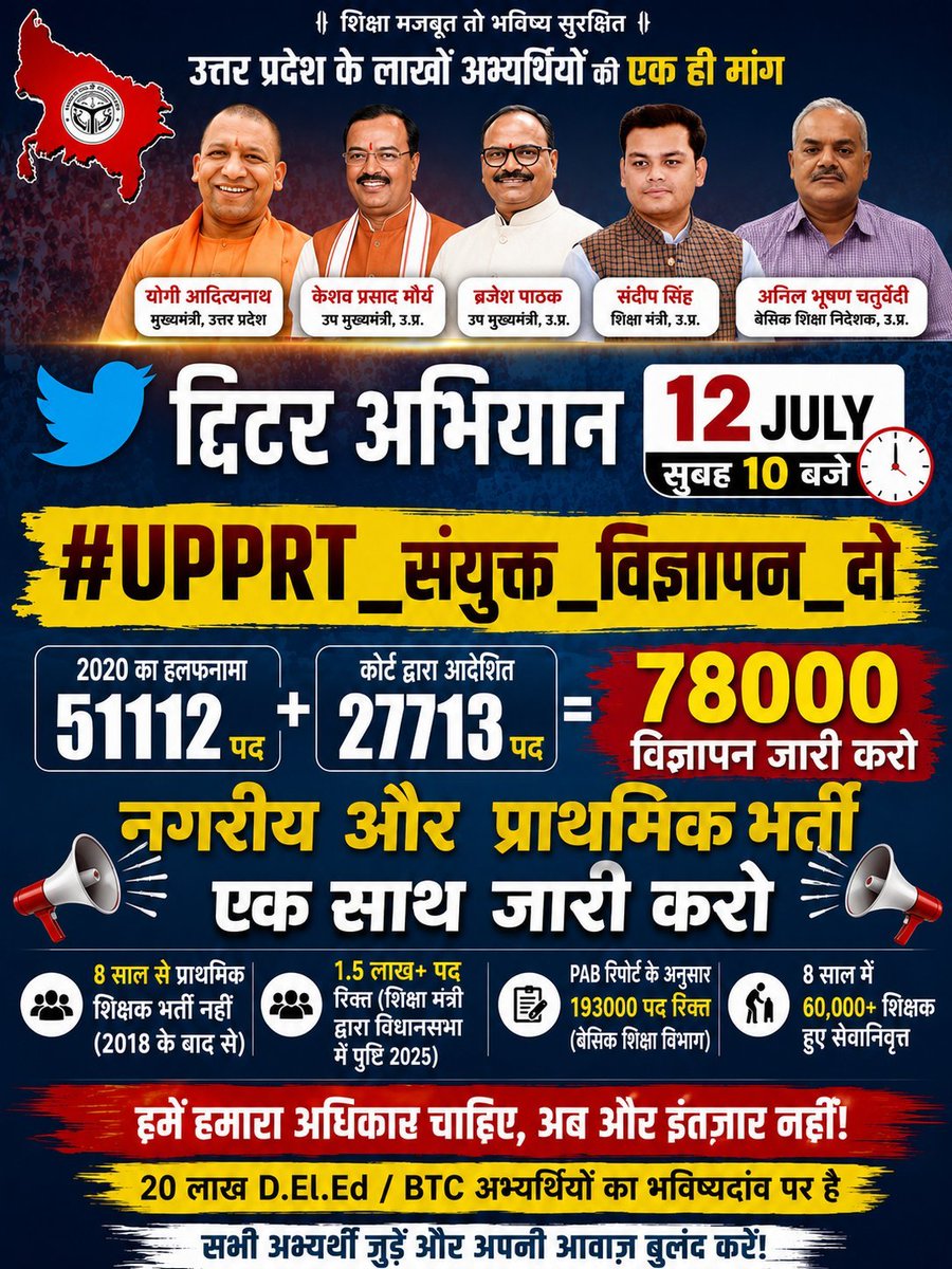 akibansari3's tweet photo. #UPPRT_संयुक्त_विज्ञापन_दो 
#upprt_78k_vacancy 
@myogioffice @brajeshpathakup
@thisissanjubjp @upesscprayagraj https://t.co/SA7BtotsWG