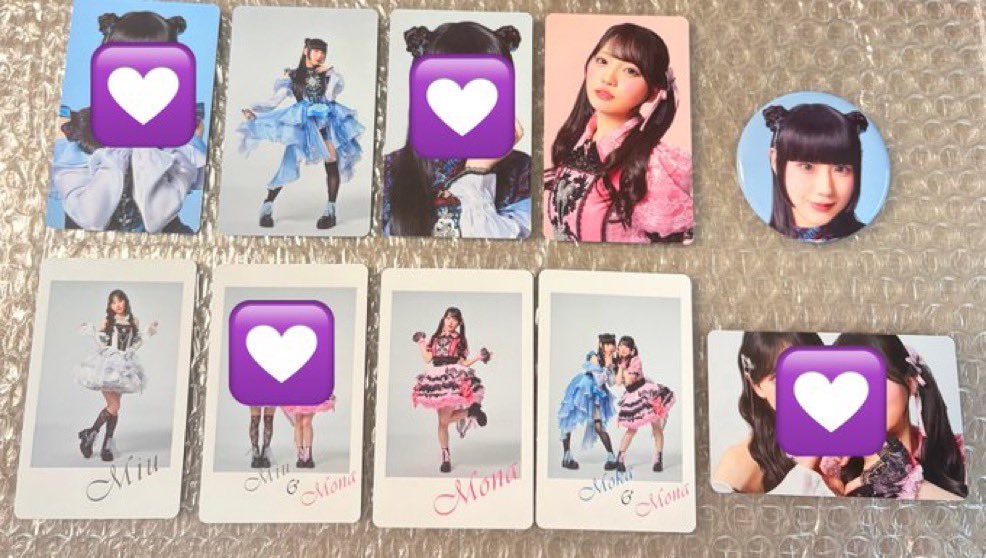 Wombatchu_'s tweet photo. @mntn_xx お世話になっております。
こちらの🩷を所持しているのですが、この💜と交換希望です。
現在、魔除けトレカの交換でお取引しているのでそれと合わせて手渡し交換させていただきたいです。 https://t.co/0nsyeYoQFV