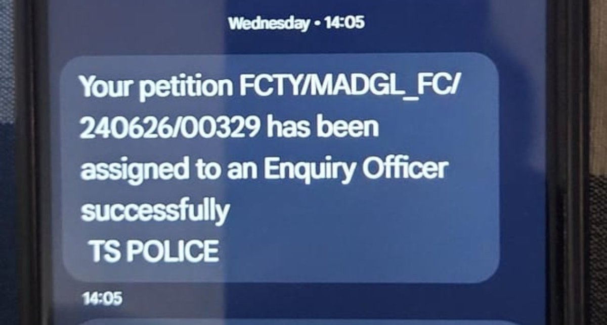 MandumulaRavi's tweet photo. Sir, public confidence is measured not by reviews, but by the quality of justice delivered.

Your post speaks about reviewing investigations and delivering "speedy justice to the needy."

We respectfully request you to kindly review how our complaint was handled by @MadgulPS.

On 24 June 2026, we submitted Complaint FCTY/MADGL_FC/240626/00329 along with documentary evidence alleging manipulation of Dharani records, illegal land transactions and related offences.

The complaint was acknowledged, assigned to an Enquiry Officer and thereafter marked "Closed", without any preliminary inquiry, according to our representation. 

Our concern is heightened because our complaint referred to earlier official communications identifying irregularities relating to unauthorized use of District Collector login credentials and alleged manipulation of land records.

We respectfully request you to review whether due process was followed and to inform us what investigation, if any, was conducted before closing the complaint.

We seek only a fair, transparent and impartial investigation under the rule of law.
Cc @DCPMaheshwaram