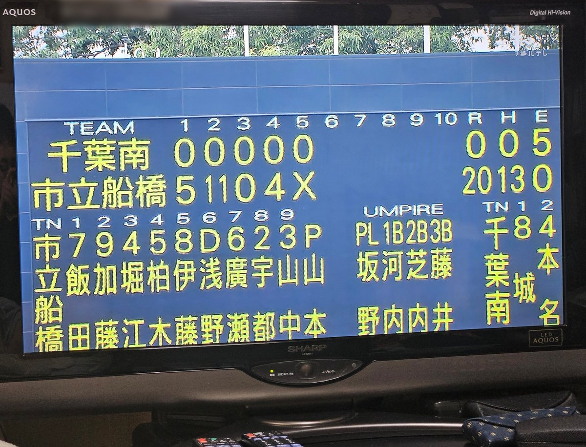 mr_hide0071's tweet photo. 第108回全国高校野球選手権
千葉県大会　2回戦
市立船橋 20―0 千葉南〔5回コ―ルド〕
我が母校、市立船橋の初戦！
今年も甲子園へ行こう！
頼むぞ！市船ナイン！

#高校野球
#千葉県大会
#市立船橋高校
#千葉南高校 https://t.co/L4x7Lo6M6u