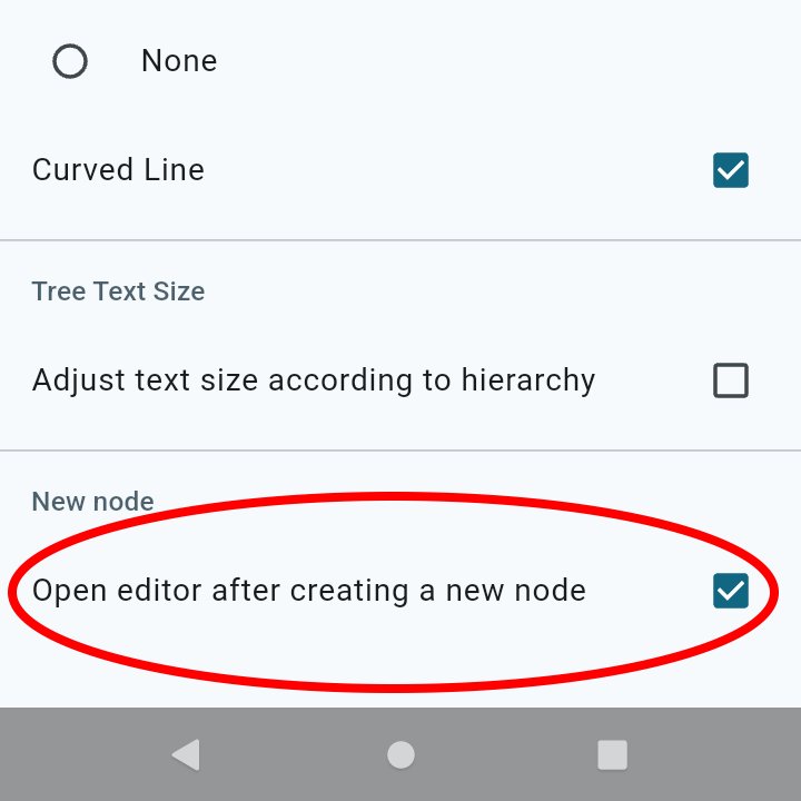 MajimeSoft's tweet photo. BananaTree has been updated!
You can now choose to open the editor immediately after creating a new node, making it much easier to capture ideas without an extra tap.
A big thank you to the user who suggested this improvement! 🙌
#outliner #indiedev https://t.co/Jx3Rhm4IkR