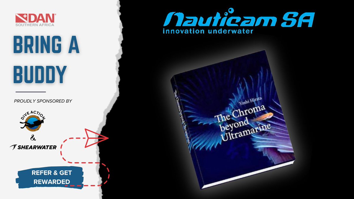 DiveSafety's tweet photo. Your dive buddy trusts you 🌊
Refer them to join DAN &amp; win The Chroma beyond Ultramarine 📘 (1 of 5)
Underwater inspiration awaits 🤿
👉 https://t.co/yDUW52moJP https://t.co/5l0yAJnCT2