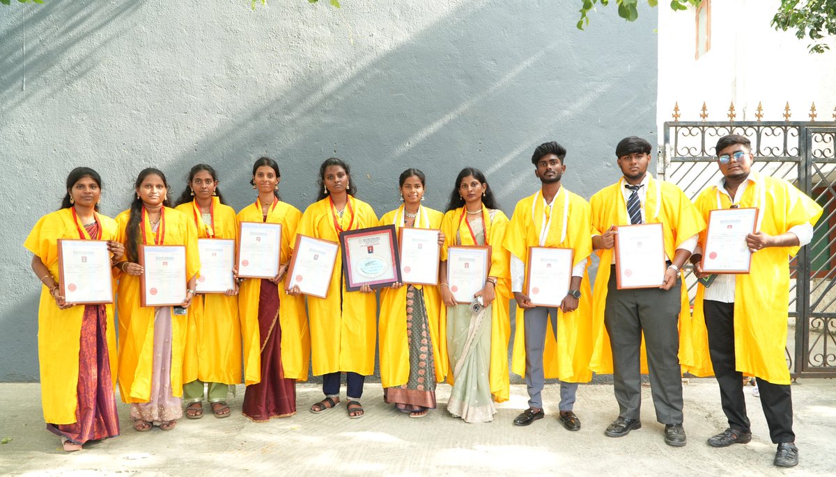VishalKOfficial's tweet photo. A truly proud day for me , as I mentioned yesterday too.for the Devi Social and Educational Foundation.u kids hav made my team and especially my parents proud.  U hav given me more strength to seek more seats without hesitation. 

Today, all my darling s 10 students supported through the Anbu Foundation Scholarship by the Devi Social and Educational Foundation graduated at the 35th Convocation of Sathyabama Institute of Science and Technology.

We are immensely proud to share that every student graduated with First Class, First Class with Distinction, or First Class with Exemplary, with our student M. Deepika being awarded the Gold Medal in BCA (Computer Application).

Congratulations to our Graduates:

• M. Indumathi – BE Electronics & Communication Engineering – First Class with Distinction ( Villupuram - Mailam)
• V. Yeshwanthika – B Tech Chemical Engineering – First Class ( Chennai - Kovilambakkam)
• B. Krishnaveni – B Tech Chemical Engineering – First Class with Exemplary ( Villupuram - Rettanai Village)
• V. Devishri – B Tech Chemical  Engineering – First Class with Distinction (Thanjavur - Pattukottai)
• F. Benny Hinn – B Com General – First Class ( Chennai - Vadapalani)
• G. Tamilmathi – B Sc Computer Science – First Class with Exemplary (Chennai - Ambattur)
• S. Manikandan – B Sc Information Technology – First Class (Chennai - Purasaiwakkam)
• S. Theerthammal – B Com General – First Class with Distinction ( Villupuram - Sengamedu Village)
• M. Deepika – BCA Computer Application – Gold Medal & First Class with Distinction ( Cuddalore - Panrutti)
• M. Deva – BBA Business Administration – First Class with Distinction ( Villupuram - Kurinjipai Village)

What started with just four scholarship seats in 2017 with Sathyabhama university under the Anbu Foundation Scholarship has now grown into this incredible milestone. We sincerely thank our students for their hard work, dedication, and perseverance.

Our heartfelt gratitude to 
Dr. Jeppiaar, Founder Chancellor, 
Dr. Mariazeena Johnson, Chancellor, 
the faculty, and the entire management of Sathyabama Institute of Science and Technology for believing in our mission and for extending the Anbu Foundation Scholarship to deserving students over the years. Together, we are transforming lives through education.

This is just the beginning. God bless all our students.

#DeviFoundation #AnbuFoundationScholarship #EducationForAll #Graduation2026 #GoldMedalist #ChangingLives