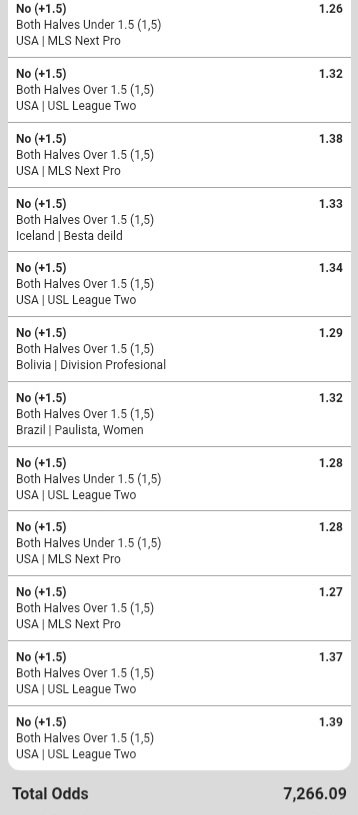 Given19911's tweet photo. Team highest scoring half 
🥭BW62650D24🥭

Both halves over 1.5 NO 
🥭BW6264FA32🥭

Team to win either half NO 
🥭BW6264DB6C🥭

Team to win to nil NO
🥭BW6264BF8B🥭 https://t.co/RXlkbYRErl