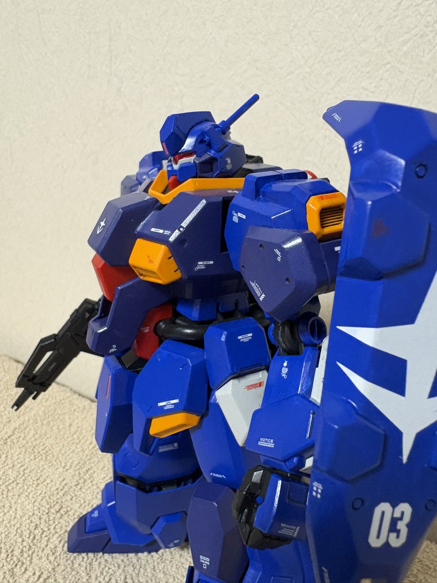 rg100randall1's tweet photo. デカールはって放置していたグスタフカール、昨日トップコート吹いて無事完成となりました。
水性ホビーカラー筆塗り、墨入れ、デカール、つや消しトップコートです。
#グスタフカール
#閃光のハサウェイ https://t.co/dP5UksNmHf