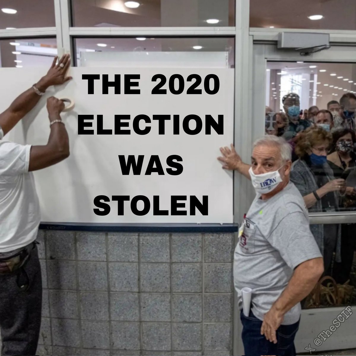TheSCIF's tweet photo. It's time to drop the hammer and prosecute every single traitor involved in the stolen 2020 election. https://t.co/3WVp1tVsOD