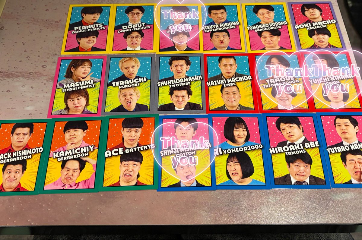 ____waraD's tweet photo. よしもとコレカ7th 【更新】

【求】 Dr.ハインリッヒ　なんでも（スポットライト激求）
　　紅しょうが稲田　ヤンキー　スイーツ

【譲】画像1〜４

📮郵送交換希望
（大阪在住で郵送希望の方は匿名配送利用のみ）

レート差による1:n（当方）可能
お気軽にお声がけください。
#よしもとコレカ https://t.co/m2ZBmsfZ12