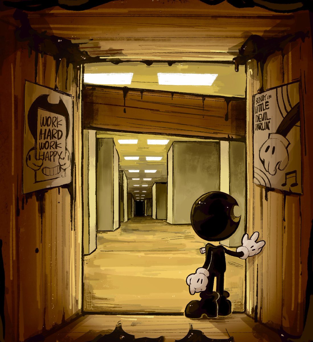 ng6zl's tweet photo. Bendy And The Backrooms  #BENDY https://t.co/DAXBoN4HxL