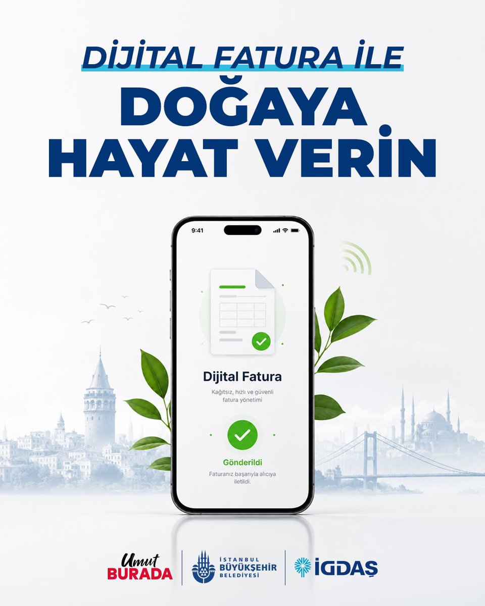 DocDrOBahadir's tweet photo. İştirakimiz @igdaskurumsal ile hayata geçirdiğimiz dijital fatura uygulaması sayesinde; işlemlerinizi kolaylaştırıyor, kağıt kullanımını azaltarak doğaya hayat vermenizi sağlıyoruz.

Teknolojinin sunduğu imkanlarla daha pratik ve güvenli bir hizmet deneyimi sunmaya devam edeceğiz.
Dijital faturaya geçmek için: https://t.co/XS97yhUSez