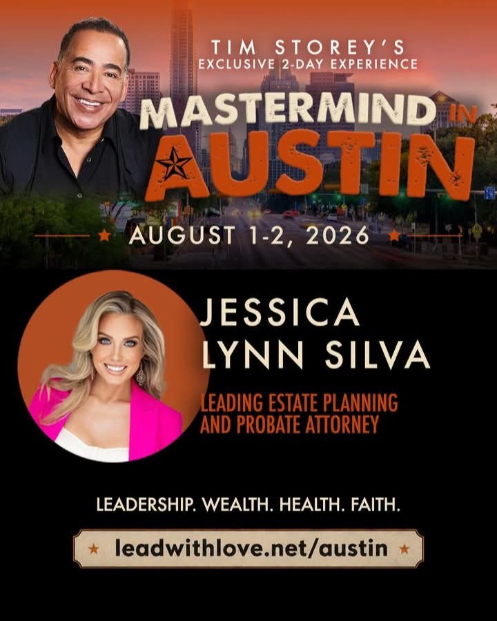 Storeys2017's tweet photo. Big rooms change lives, and Austin is bringing together voices that build legacy, leadership, and lasting impact. 🔥

We're honored to feature Jessica Lynn Silva at the Lead With Love Mastermind in Austin, TX on August 1–2.

Attorney. Speaker. International bestselling author. Media personality. Business coach.

Jessica brings decades of experience across law, wealth strategy, leadership, business, and personal growth, helping leaders protect what matters most while building businesses and legacies that last.

This mastermind is for the leader who knows they're called to more.

✔️ Learn from high-level experts across business, leadership, branding, media, and personal development
✔️ Build with greater clarity, confidence, and strategy
✔️ Strengthen your voice, vision, and influence
✔️ Surround yourself with people who challenge you to rise higher

Success isn't just about achieving more.
It's about creating lasting impact, protecting your legacy, and becoming the leader your next level requires.

Austin is going to be a room filled with growth, breakthrough, and transformation. 🔥

August 1–2 | Austin, TX

Limited seats available. Click the link below to sign up

https://t.co/jRW9q0NzgD

#LeadWithLove #LeadWithLoveMastermind #TimStorey #JessicaLynnSilva #Leadership #Innovation #Entrepreneur #BusinessLeadership #ExecutiveLeadership #GrowthMindset #LeadershipDevelopment #SuccessMindset #AustinTX #BusinessGrowth #LevelUp