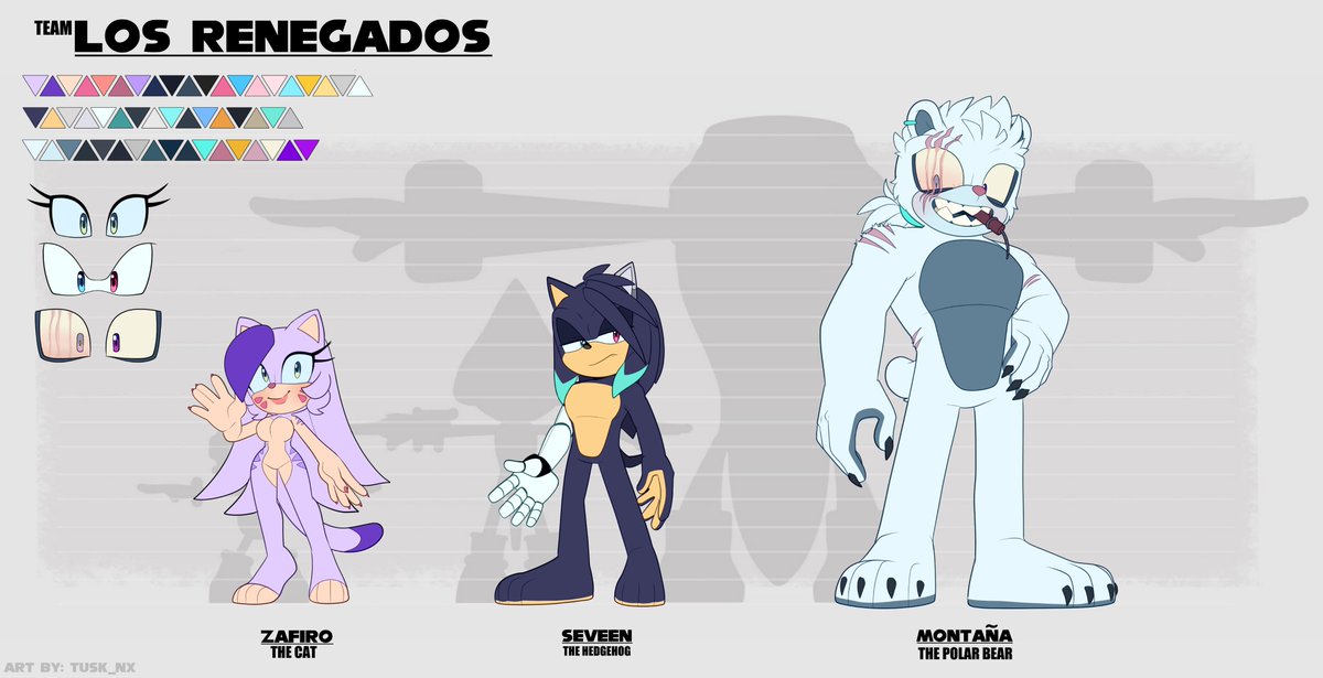 TUSK_NX's tweet photo. Cm en ko-fi! 

Me pidieron a mis hijos! 
Los nuevos cambios de ropa fueron ideas de 
@WindstarOsprey 🦐💫🩷 https://t.co/R2T1wdJYNR