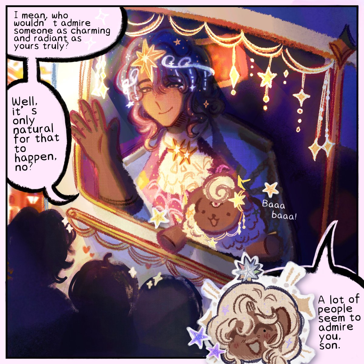 StardrivenVis's tweet photo. Hello guys!! ^^ I’m not very interested in any Roblox Fandom as of the moment, so I’ll be taking a hiatus for now. Currently, I’m making an original comic! If ever you want to see progress, check @orisyldreamland. You can also follow @teajaydhay which is my doodle/dump acc ^^ https://t.co/0cPH5kw859