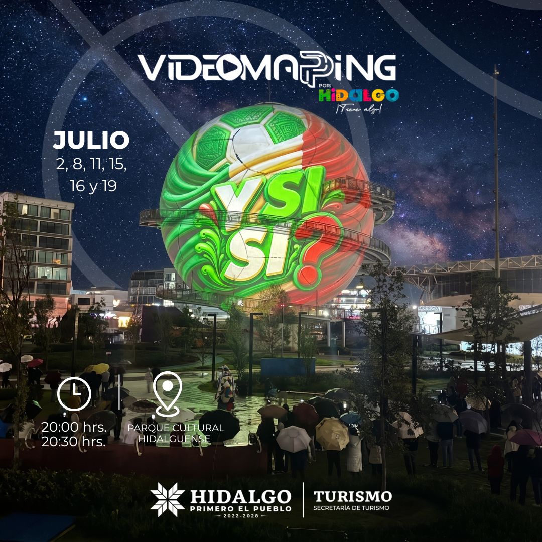 diaplazajuarez's tweet photo. ⚽ El emblemático Salón de la Fama del Futbol Internacional se transforma en el escenario del #videomapping "Pachuca: viento, futbol y corazón de plata". 🌬️🥈
📍Parque Cultural Hidalguense
🕗 Funciones: 20:00 y 20:30 h
#HidalgoTieneAlgo https://t.co/pEM4hCPztK