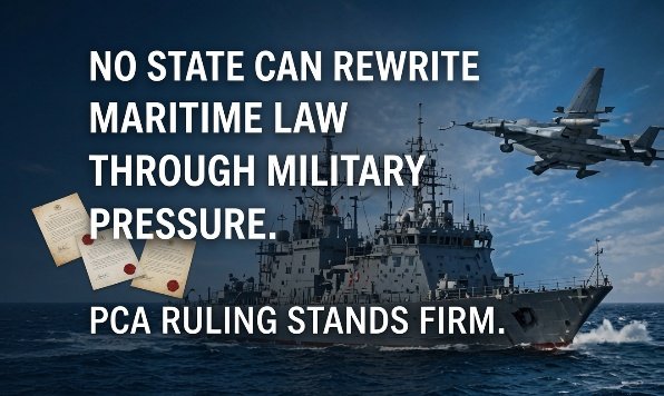 TLhamo8614's tweet photo. No nation should have to ask Beijing’s permission to sail within its own recognized exclusive economic zone. The CCP’s maritime bullying violates fundamental global freedoms. 
#NineDashLine #ChinaAggression https://t.co/xYi88hl0vy