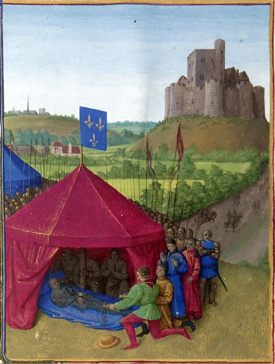 RMedievo's tweet photo. #TalDiaComoHoy de 1380: muere, en Châteauneuf-de-Randon (Francia), Bertrand du Guesclin. Fue un militar y condestable francés. Tuvo un rol importante en la Guerra de los Cien Años y en la Primera Civil Castellana. https://t.co/2R2QWXky0p