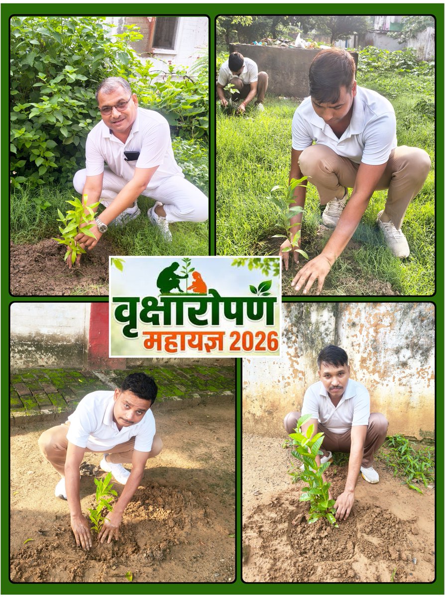 09thBn's tweet photo. आज दिनांक 12.07.2026 को सेनानायक श्री निपुण अग्रवाल (IPS) के निर्देशन में सहा. सेनायक श्री मति सीमा यादव व श्री अंजनी कुमार पाण्डेय की उपस्थिति में वाहिनी में वृक्षारोपण महायज्ञ 2026 के अंतर्गत, 'एक पेड़ माँ के नाम' थीम पर वृहद वृक्षारोपण कार्यक्रम का आयोजन किया गया। https://t.co/Wp3YqsNCKR