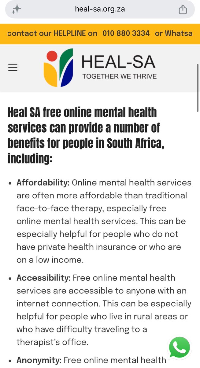 noahxche's tweet photo. HealSA, Dischem and Lifeline has free therapy/counselling services. https://t.co/HCJlOXca1N