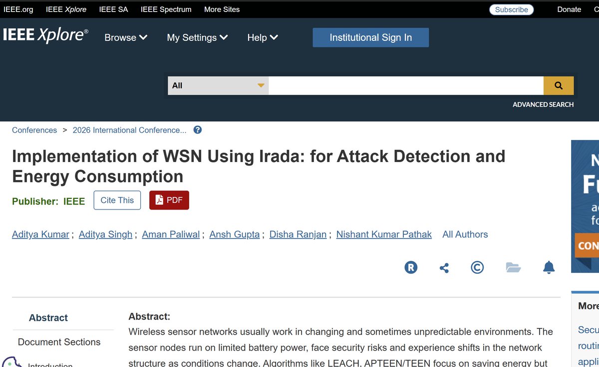 AdIg0YAL's tweet photo. Excited to share that our undergraduate research paper, started during the final year of https://t.co/ijueuxAhRL, has been published in the IEEE Xplore Digital Library!

📄 https://t.co/pSb40MXh5t

#IEEE #Research #ComputerScience https://t.co/wFU19BFfqC
