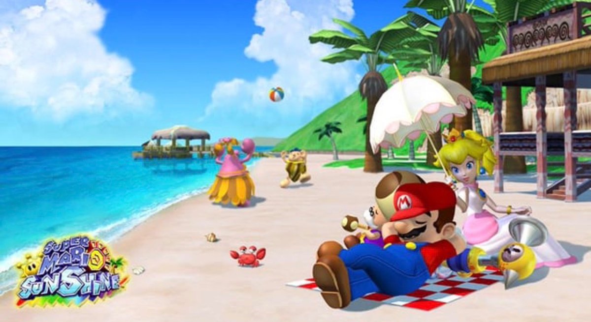 NostalgiaYZ's tweet photo. The beach/tropical islands aesthetic of video games from the 2000s https://t.co/NRLdV7wHlA