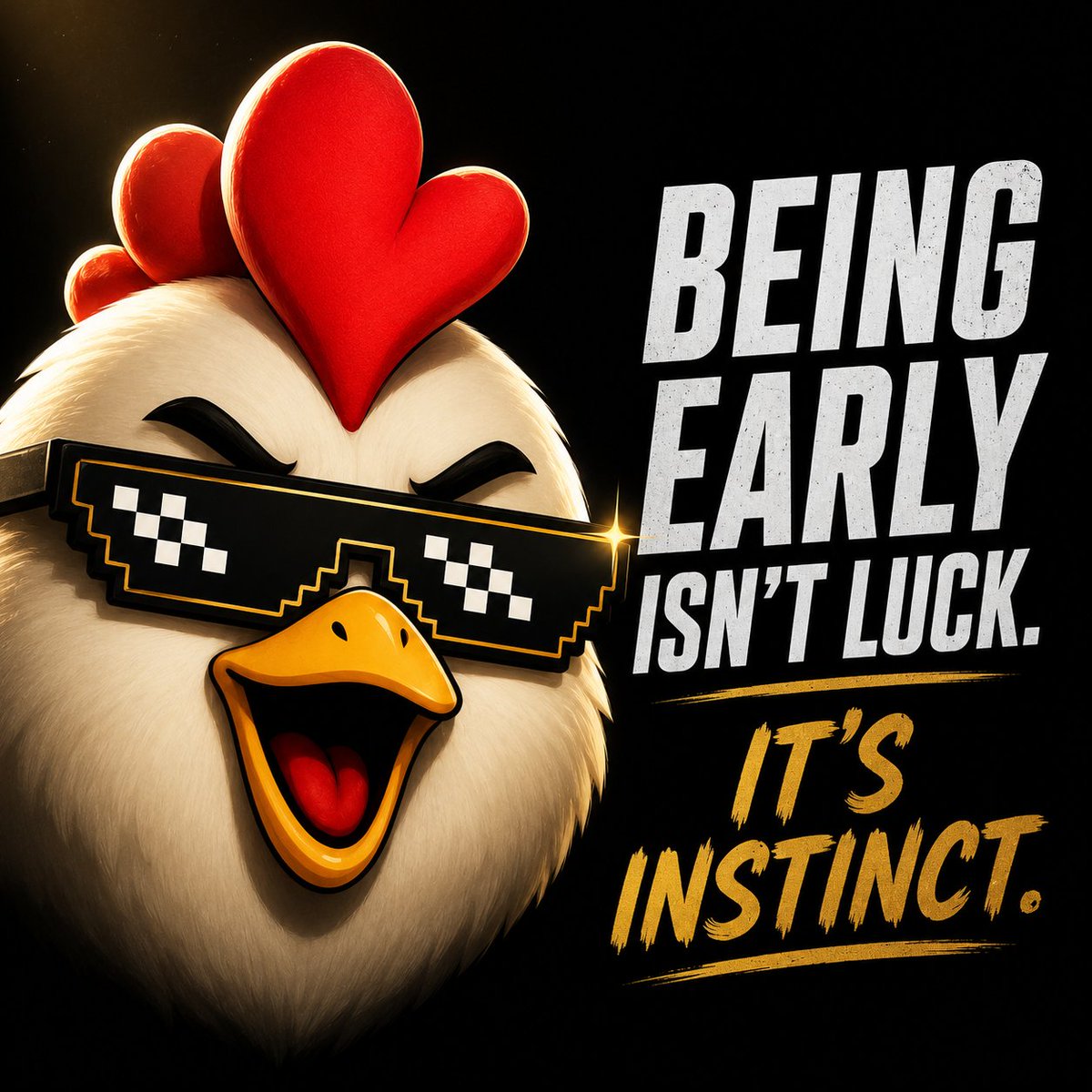 ClukoCoin's tweet photo. They laughed at the chicken… until the chicken started running the farm. 🐔🔥 https://t.co/S2NIEEVZwN