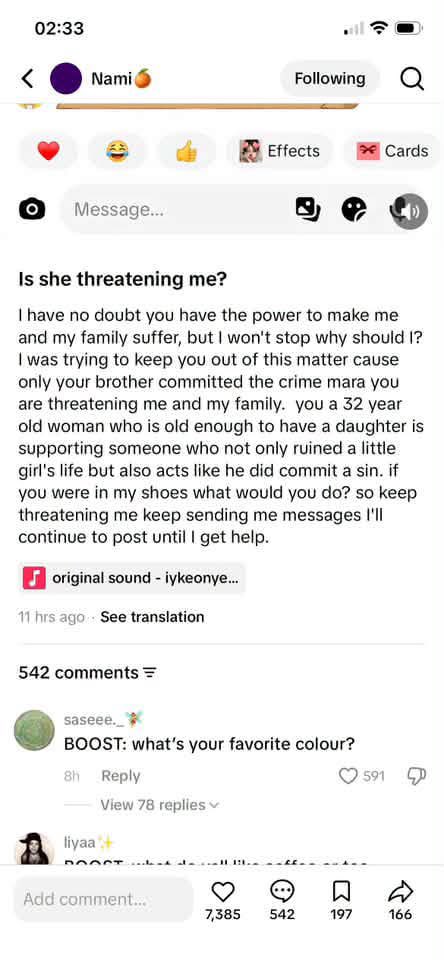 bongyluaziey's tweet photo. A 15 year old is trying to get justice for her 6 year old sister who was graped by their transport driver. They live with their grandma, the perpetrator and his sister are threatening them. Im not popular but please share so this lands on the right people.Shes been trying since June.