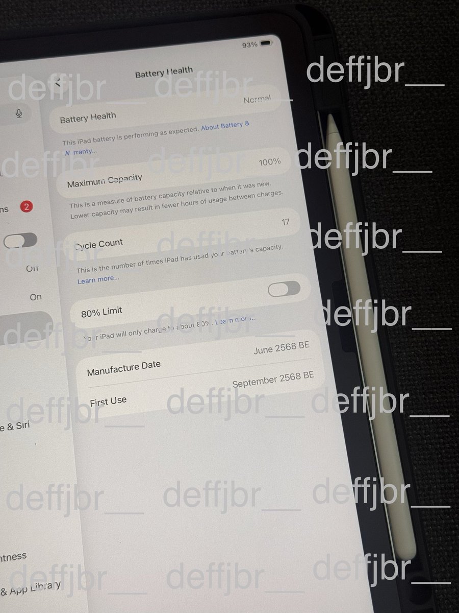 deffjbr__'s tweet photo. ส่งต่อ iPad Air7 M3 11 inch Wi-Fi 128gb+Pencil pro 19,000฿

- สีเทา
- อุปกรณ์ครบ (กล่อง, สายชาร์จ(ไม่เคยใช้))
- สภาพ 100%
- คุณภาพแบต 100%
- รอบชาร์จ 17

ไม่รับผ่อน นัดรับจ่ายสด เซ็นทรัลเวสต์วิลล์, เดอะคริสตัล ราชพฤกษ์

#ไอแพดมือสอง #ส่งต่อไอแพด #ส่งต่อipad https://t.co/MqlVhLDuuP
