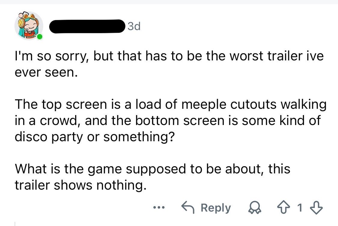 gstq_game's tweet photo. Bro thought that the 5 seconds long gameplay gif was a trailer…

Here is the actual trailer: https://t.co/riIme93k1f

#indiedev #gamedev #reddit #GodSaveTheQueens #gstq https://t.co/nwTEKyPja9